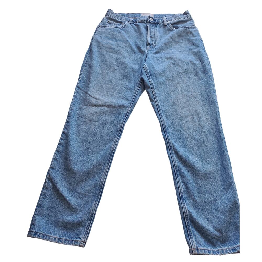 Everlane Womens High Rise Cheeky Staight Blue Jeans Size 31R Normcore Preppy
